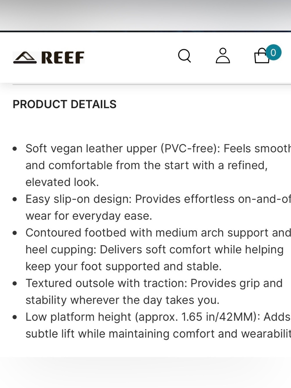 Reef | Vista Higher Luna Black Platform Sandals - Picture 6 of 13